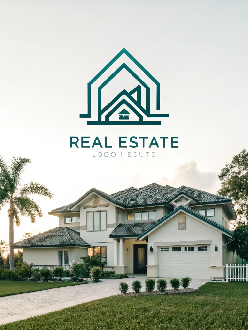 A modern, minimalist image representing the real estate industry, perhaps an abstract depiction of a building or a stylized property icon.